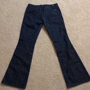 7 For All Mankind dark blue bootcut Jeans
